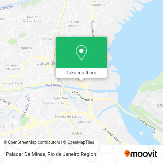 Paladar De Minas map
