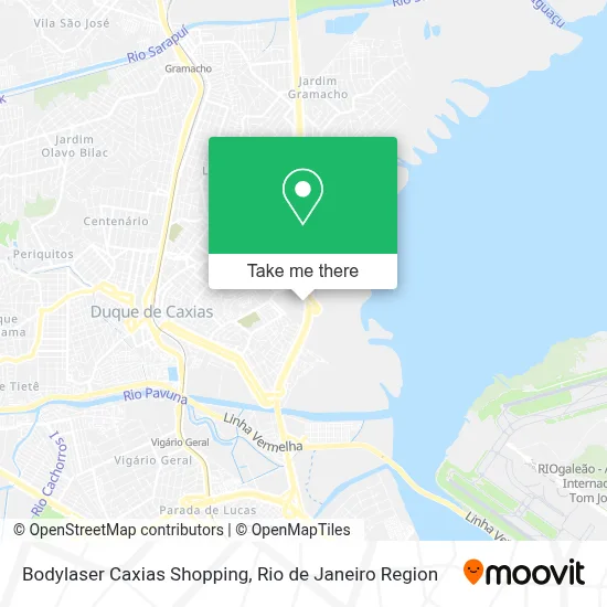 Bodylaser Caxias Shopping map