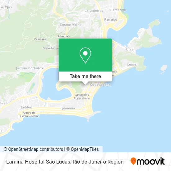 Lamina Hospital Sao Lucas map