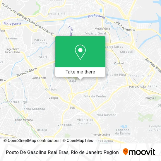 Posto De Gasolina Real Bras map