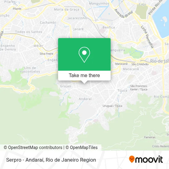 Serpro - Andaraí map