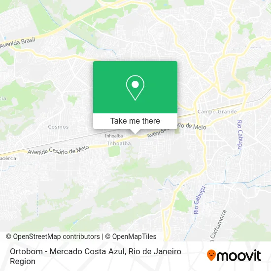Ortobom - Mercado Costa Azul map