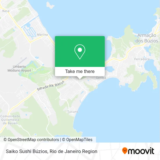 Saiko Sushi Búzios map
