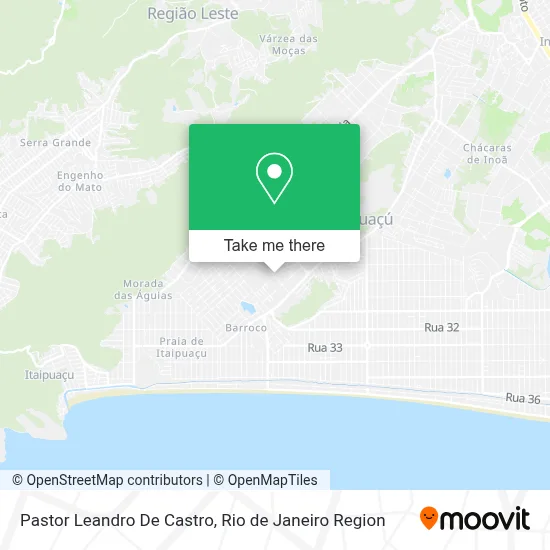 Pastor Leandro De Castro map