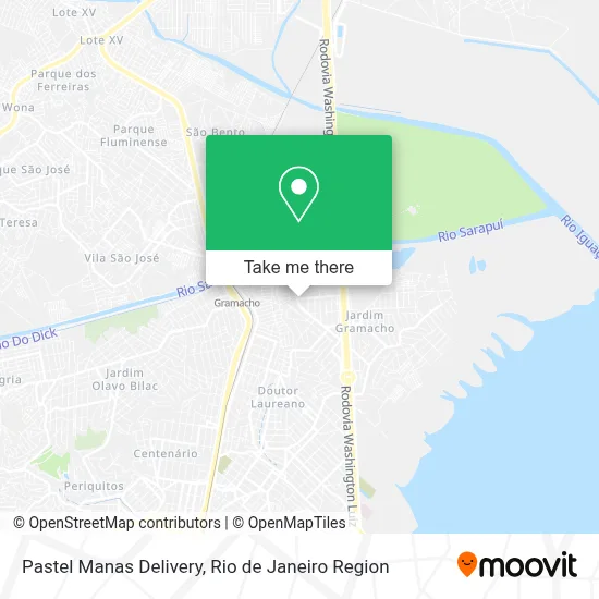 Pastel Manas Delivery map
