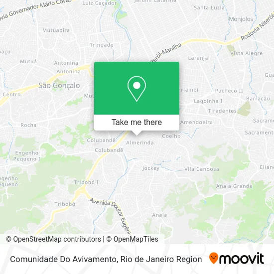 Comunidade Do Avivamento map