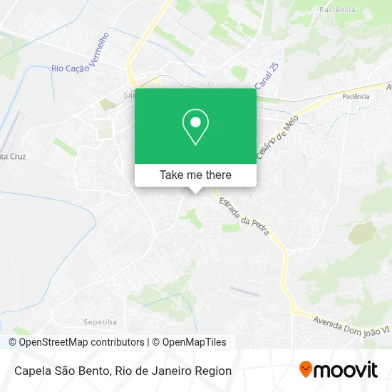 Capela São Bento map