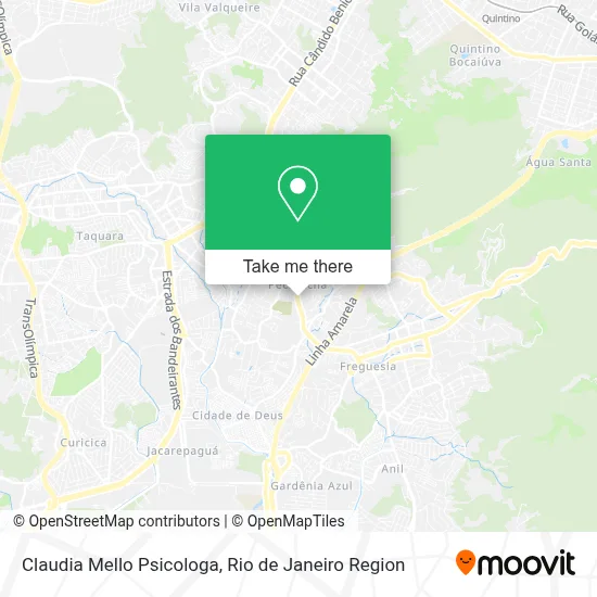 Claudia Mello Psicologa map