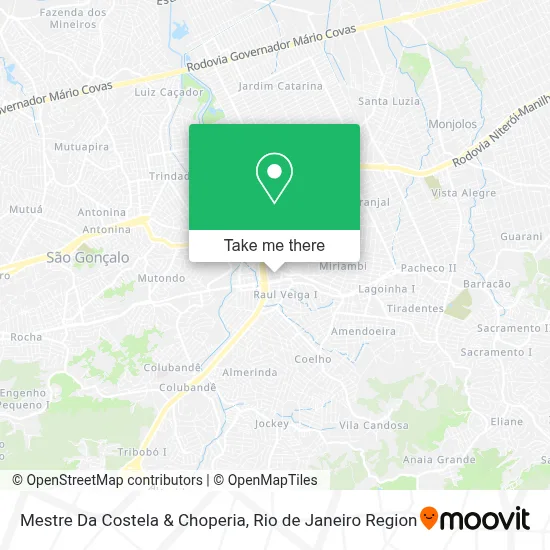 Mestre Da Costela & Choperia map