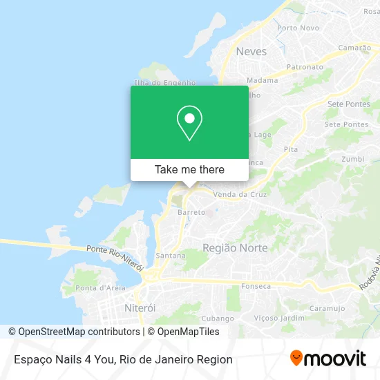 Espaço Nails 4 You map