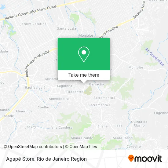 Agapê Store map