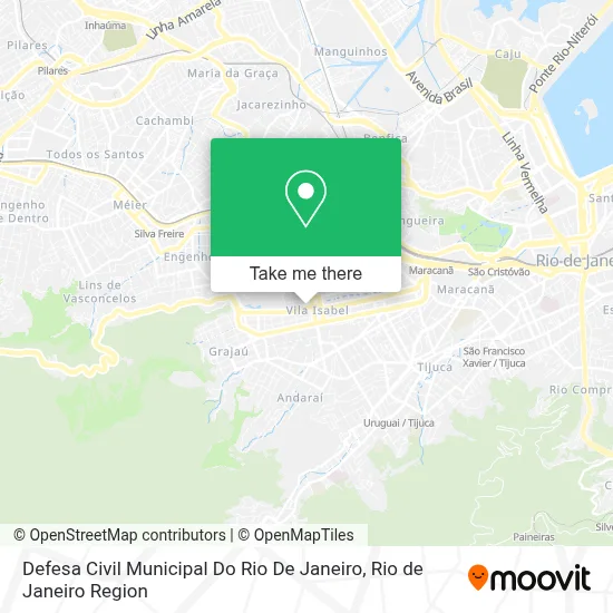 Defesa Civil Municipal Do Rio De Janeiro map