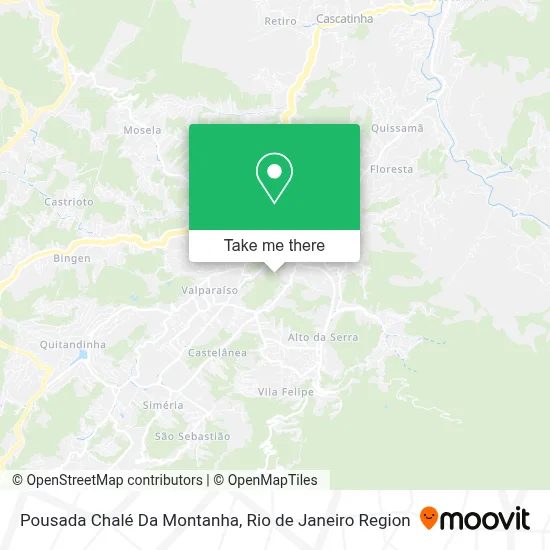 Pousada Chalé Da Montanha map