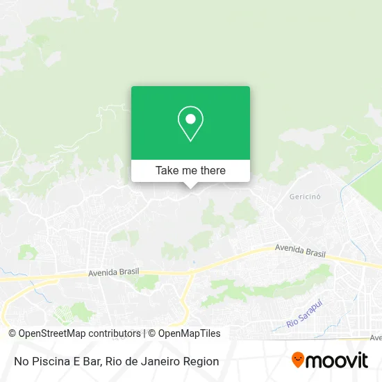 No Piscina E Bar map