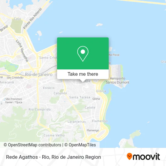 Rede Agathos - Rio map