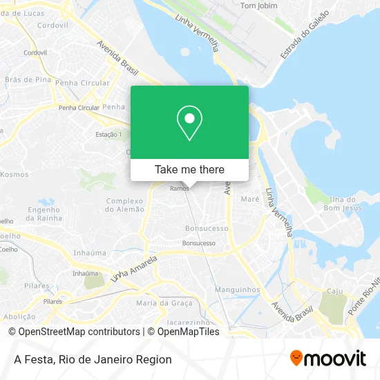 A Festa map
