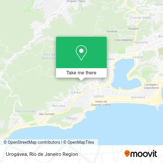 Urogávea map