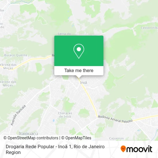 Drogaria Rede Popular - Inoã 1 map