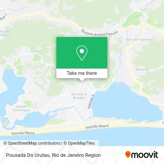 Pousada Do Urutau map