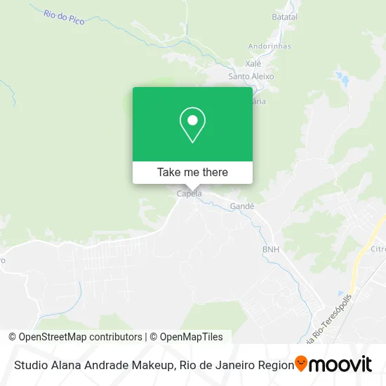 Studio Alana Andrade Makeup map