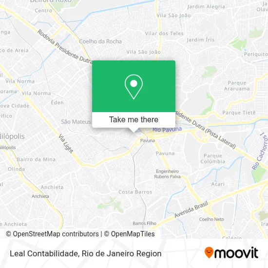 Leal Contabilidade map