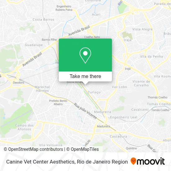 Canine Vet Center Aesthetics map