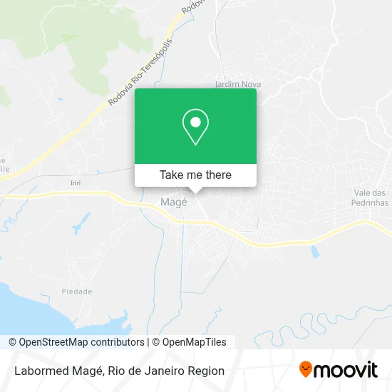 Labormed Magé map