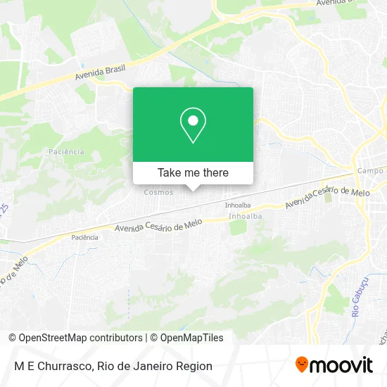 M E Churrasco map