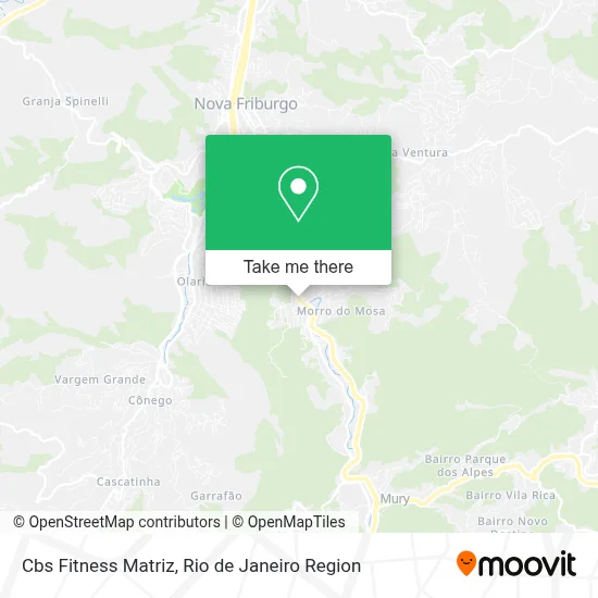 Cbs Fitness Matriz map