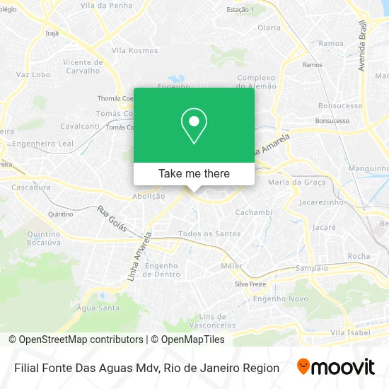 Filial Fonte Das Aguas Mdv map