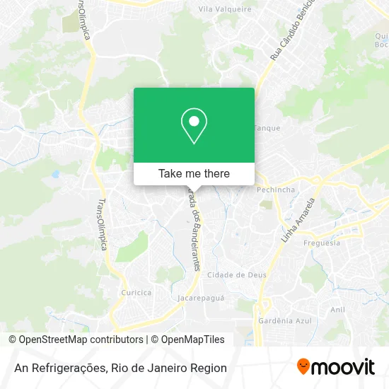 An Refrigerações map