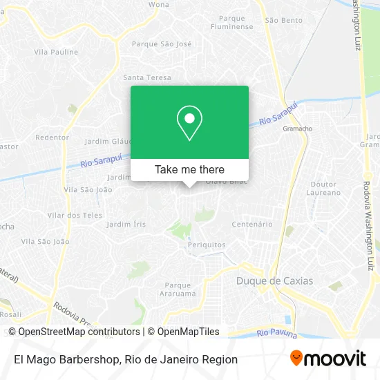 El Mago Barbershop map