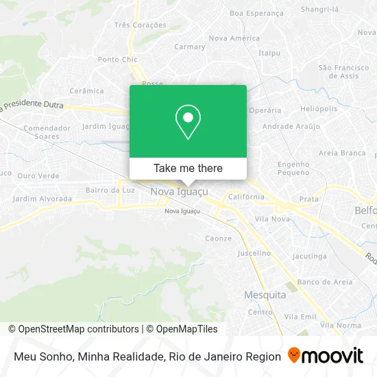 Meu Sonho, Minha Realidade map
