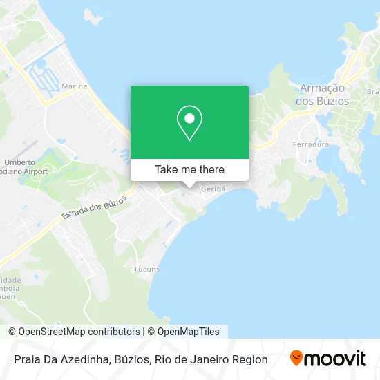 Praia Da Azedinha, Búzios map