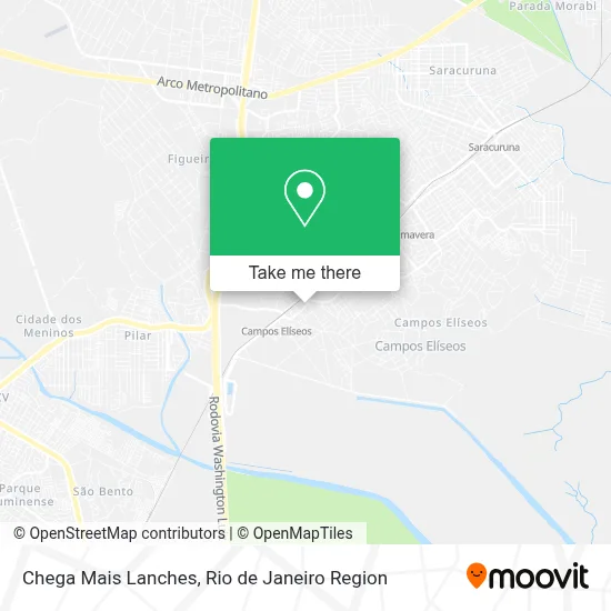 Chega Mais Lanches map