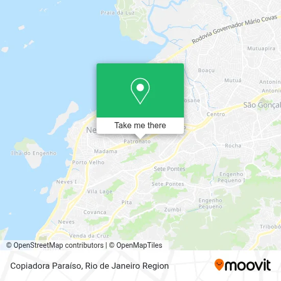 Copiadora Paraíso map