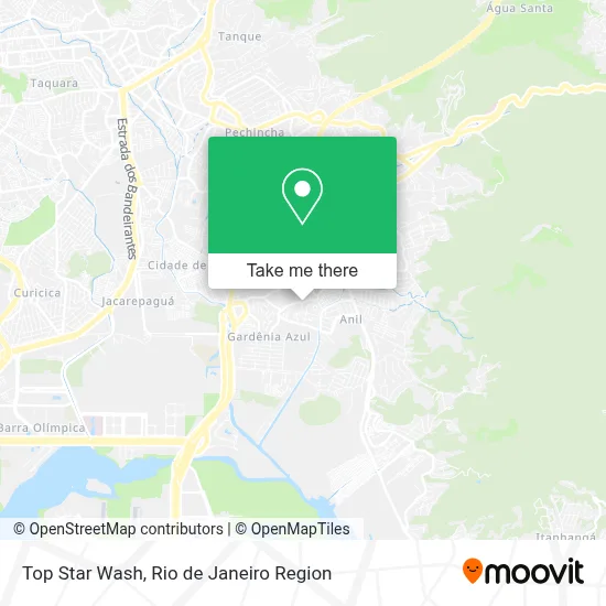 Top Star Wash map