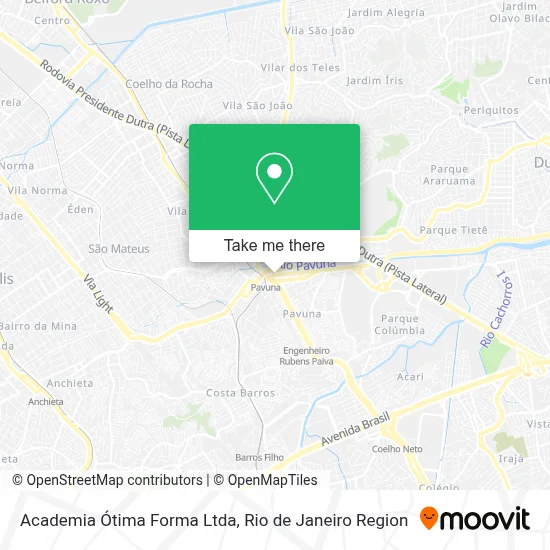 Academia Ótima Forma Ltda map