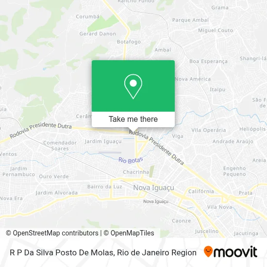 R P Da Silva Posto De Molas map