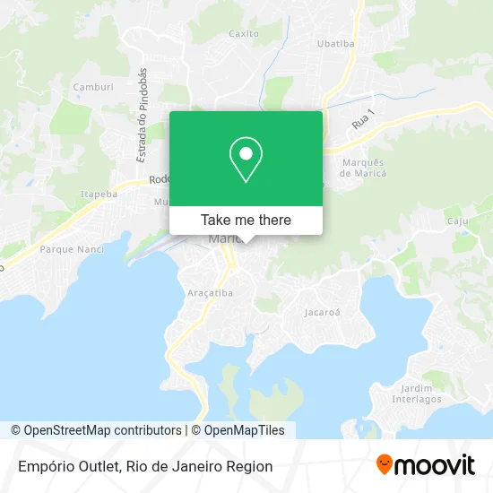 Empório Outlet map