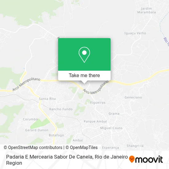 Padaria E Mercearia Sabor De Canela map
