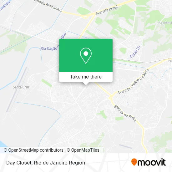 Day Closet map