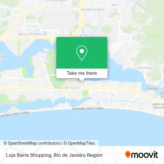 Loja Barra Shopping map