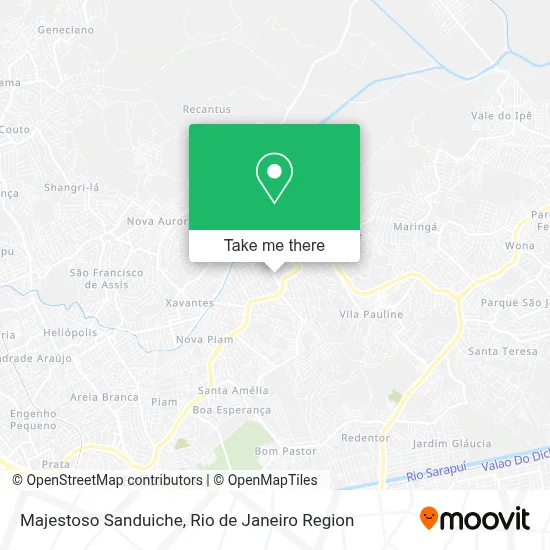 Majestoso Sanduiche map