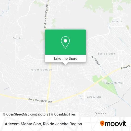 Adecem Monte Siao map