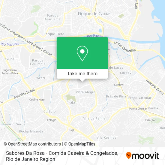 Sabores Da Rosa - Comida Caseira & Congelados map