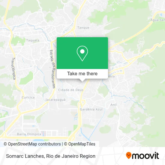 Somarc Lanches map