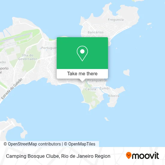 Camping Bosque Clube map