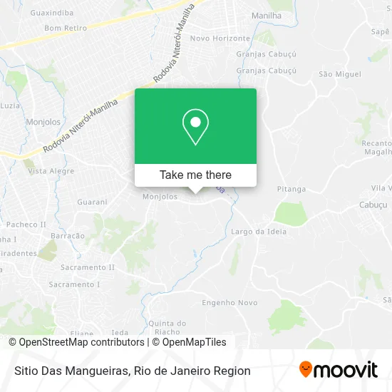 Sitio Das Mangueiras map