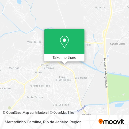 Mercadinho Caroline map